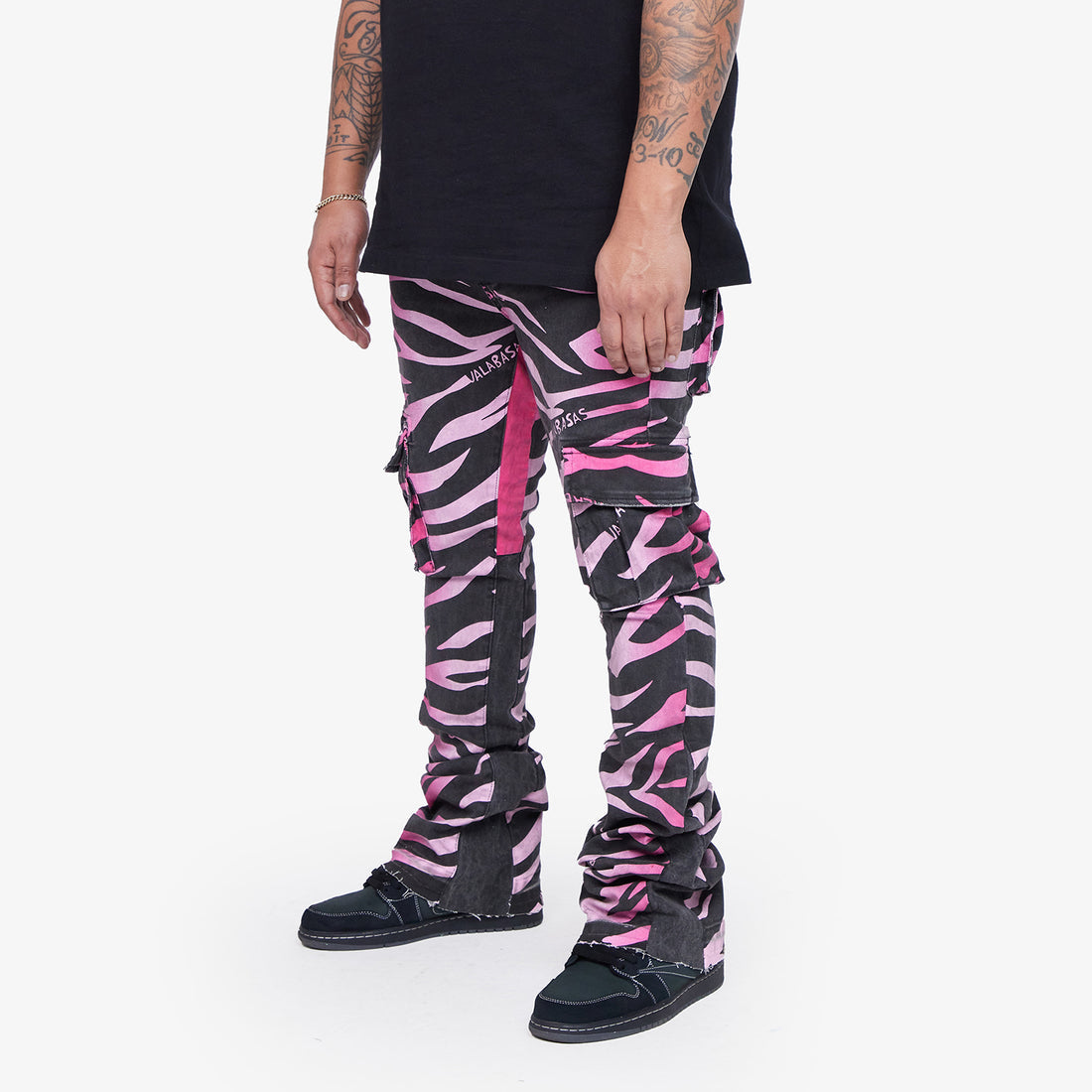 Valabasas Stacked Guise Jeans Pink Black Clique Apparel