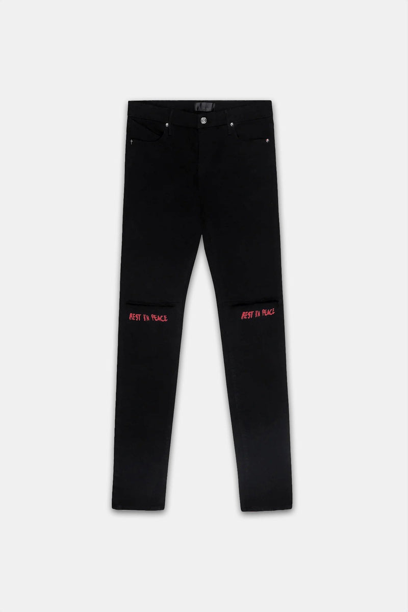 RTA Bryant Jeans Red Cross BLk Clique Apparel