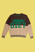 Diet Starts Monday - Panther Knit Sweater - Brown - Clique Apparel