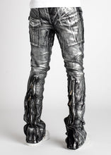 Load image into Gallery viewer, Guapi - Silver Metallic Stacked Denim - Clique Apparel