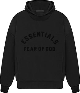 Essentials Fear Of God - Jet BLK Hoodie - Clique Apparel