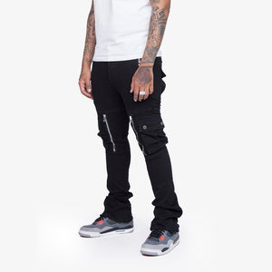 Valabasas - Stacked Ocean Jeans - Black - Clique Apparel