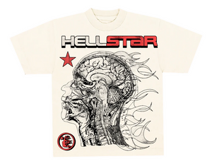 Hellstar - Cranium Tee - Cream - Clique Apparel