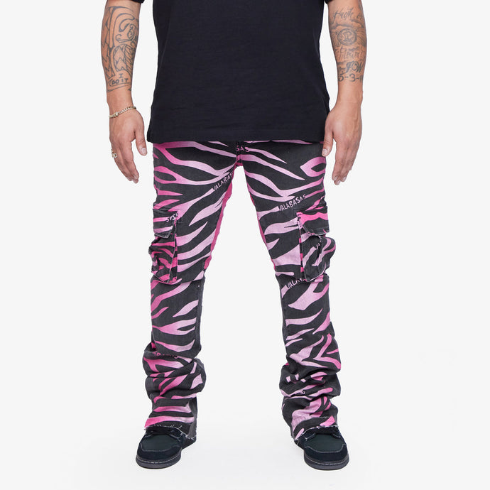 Valabasas - Stacked Guise Jeans - Pink Black - Clique Apparel