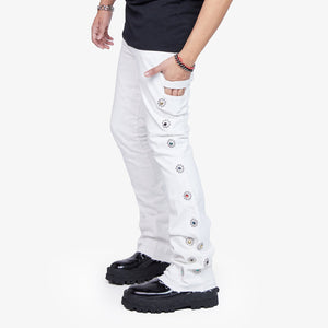 Valabasas - Stacked Zenith Jeans - White - Clique Apparel