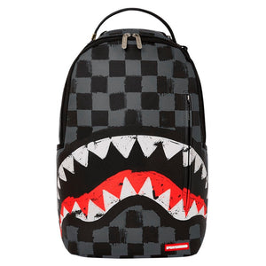 Sprayground - Sharks in Paris Paint Gray Dlxsv Backpack - Clique Apparel