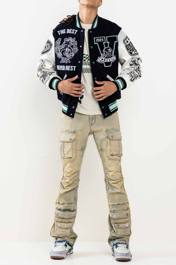 First Row - All Field The Best Ever - Varsity Jacket - Clique Apparel