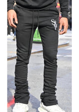 Load image into Gallery viewer, Si Tu Veux - Logo Stacked sweatpants - BLK - Clique Apparel