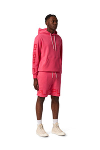 P413 RELAXED FIT SHORT - WORDMARK HOT PINK - Clique Apparel