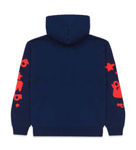 Load image into Gallery viewer, Sp5der Worldwide Beluga Hoodie - Navy Red - Clique Apparel
