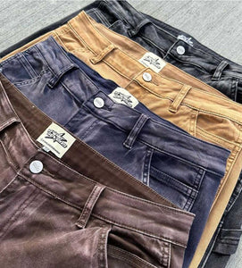 Triple Sevens - Flare Jeans - Khaki - Clique Apparel