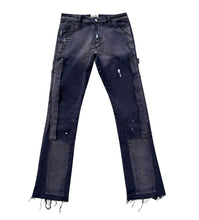 Load image into Gallery viewer, Triple Sevens - Flare Jeans - Navy - Clique Apparel