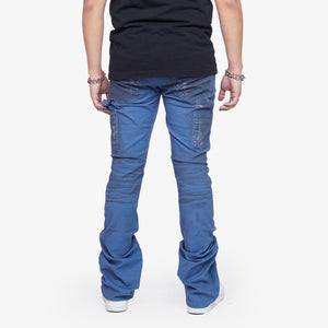 Valabasas - Stacked Hossam Jeans - Dirty Cyan - Clique Apparel