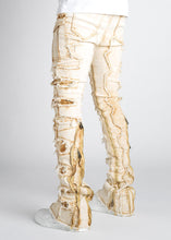 Load image into Gallery viewer, Guapi - Cream Vintage Stacked Denim - Clique Apparel