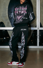 Load image into Gallery viewer, First Row - Lighting and Rhinestone Sweatpants - Black - Clique Apparel