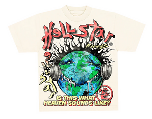 Hellstar - Heaven On Earth Tee - Cream - Clique Apparel