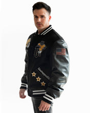 Load image into Gallery viewer, Top Gun - Bears Varsity Jacket - Black - Clique Apparel