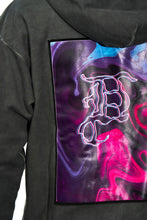 Load image into Gallery viewer, Dead Than Cool - Swirl Psychedelic Hoodie - Acid Black - Clique Apparel