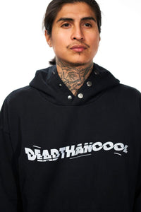 Dead Than Cool- Distorted Rather Be Hoodie - Black - Clique Apparel