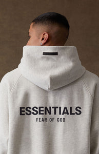 Essentials Fear Of God - Light Oatmeal Hoodie - Clique Apparel