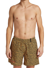 Load image into Gallery viewer, PURPLE BRAND - BROWN LEOPARD SWIM SHORTS - Clique Apparel