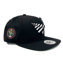 Load image into Gallery viewer, Paper Plane - Queens Crown Snapback Hat - Black - Clique Apparel