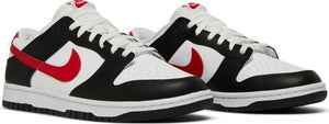 Nike - Dunk Low Retro Sneakers - Black/University Red/White - Clique Apparel