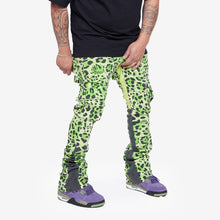 Load image into Gallery viewer, Valabasas - Stacked Conjure Jeans - Lime/Black - Clique Apparel