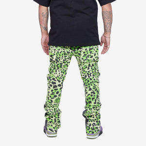 Valabasas - Stacked Conjure Jeans - Lime/Black - Clique Apparel