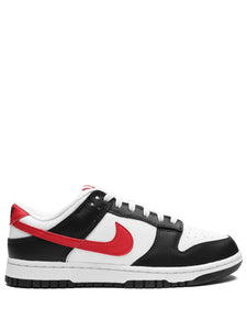Nike - Dunk Low Retro Sneakers - Black/University Red/White - Clique Apparel
