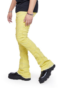 Valabasas - Stacked Cassius Jeans - Yellow - Clique Apparel