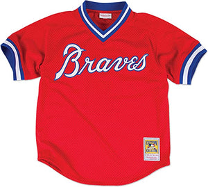 Mitchell & Ness Dale Murphy Atlanta Braves Men's Authentic 1980 BP Jersey - Red - Clique Apparel