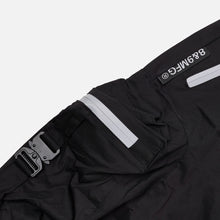 Load image into Gallery viewer, COMBAT NYLON SHORT BLACK WITH GREY ZIPPERS - Clique Apparel