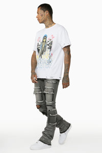Rockstar - Tyrell Stacked Flare Cargo Jean - Clique Apparel