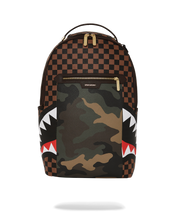 Load image into Gallery viewer, Sprayground - Exterior Gold Zip Pocket Sharks in Paris Backpack (Dlxv) - Clique Apparel