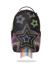 Load image into Gallery viewer, Sprayground - Star Racer A.I.7 Sandflower Collab Beaded Backpack - Black - Clique Apparel
