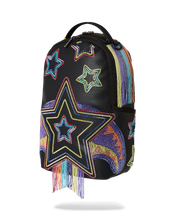 Load image into Gallery viewer, Sprayground - Star Racer A.I.7 Sandflower Collab Beaded Backpack - Black - Clique Apparel