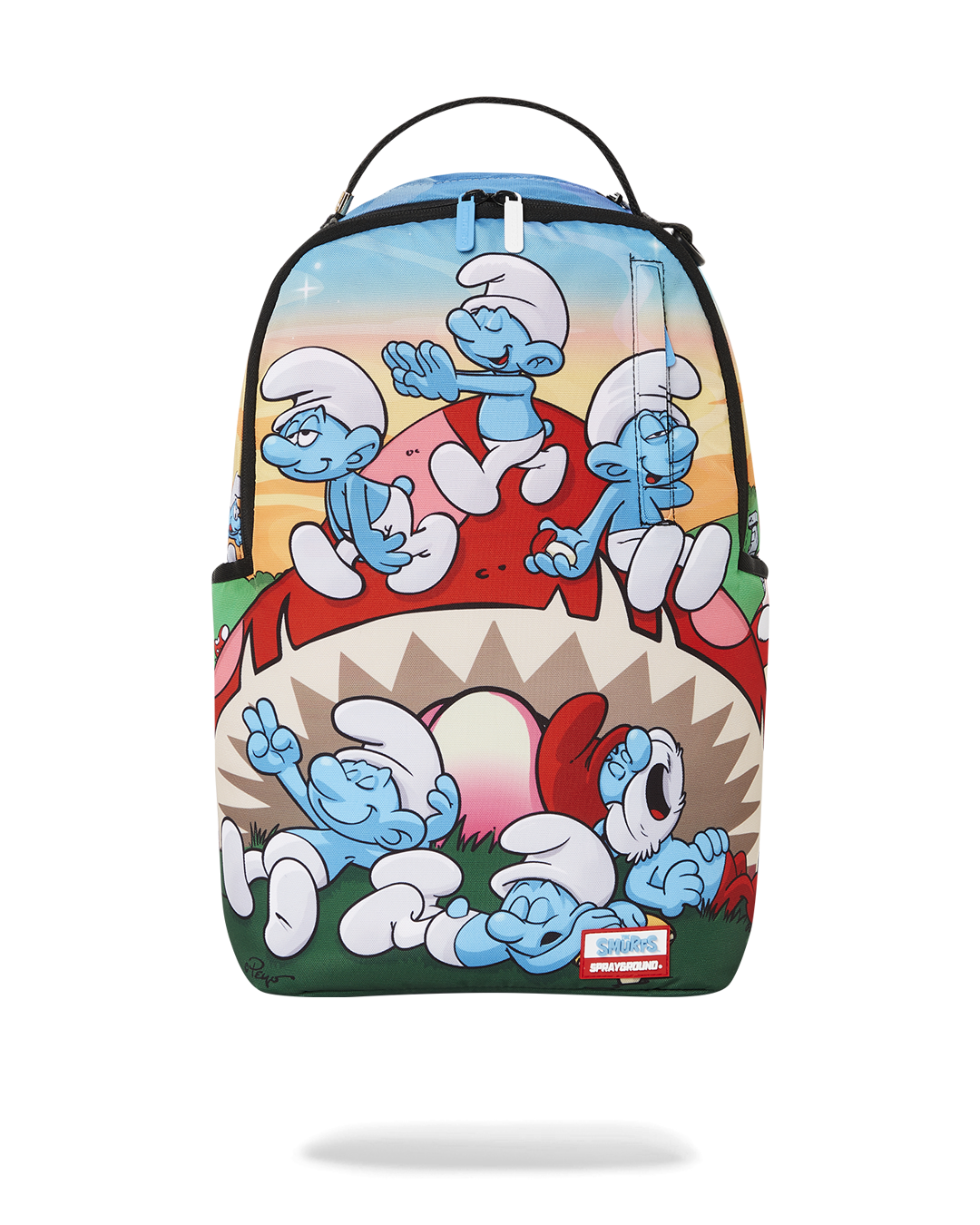 Sprayground - Smurfs Mushroom Chill Backpack - Clique Apparel