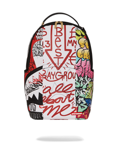 Sprayground - Tri-Split Graffiti Backpack (Dlxv) - Clique Apparel