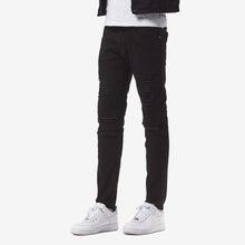 Load image into Gallery viewer, Copper Rivet - Pants With Rips - Jet Black - Clique Apparel