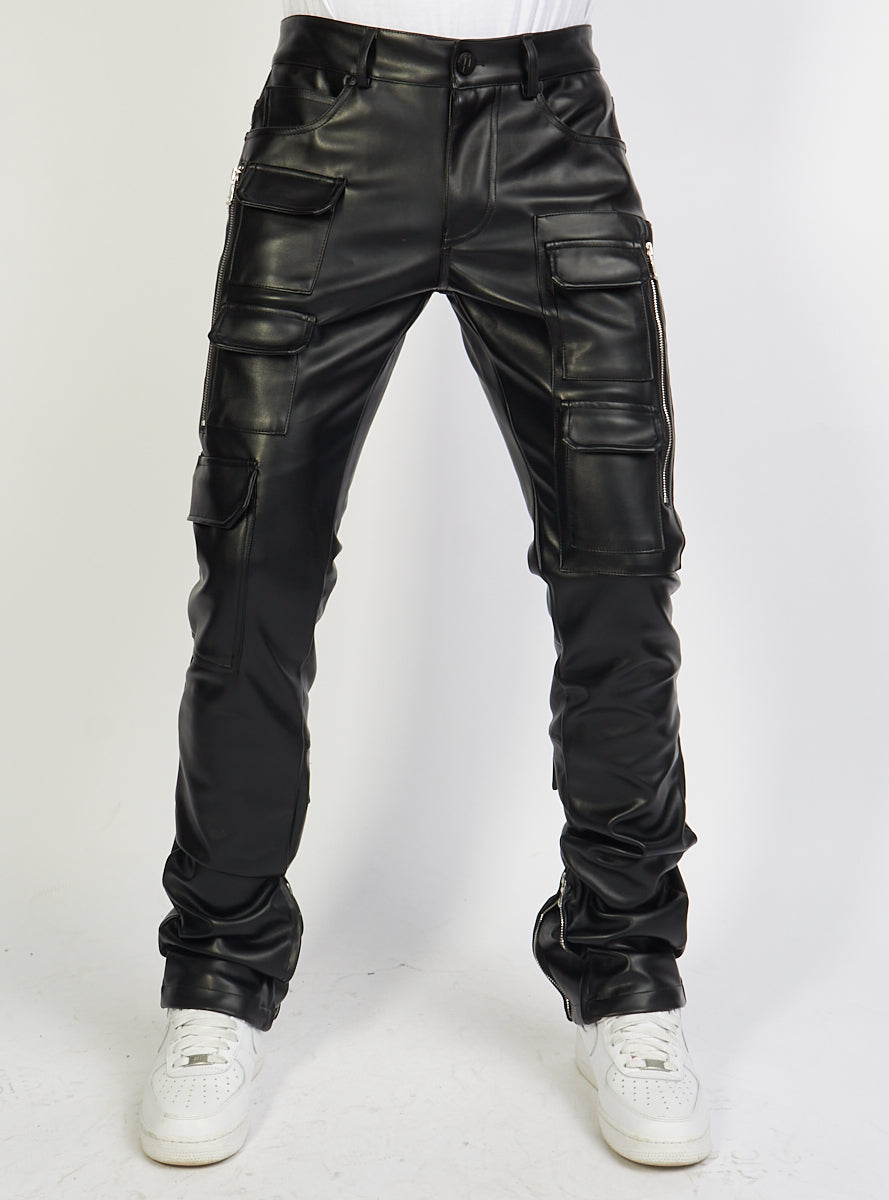 Politics - PU Leather Jeans Murphy551 - Black - Clique Apparel