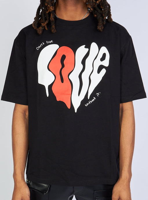 Politics - Love T-Shirt Cowens102 - Black - Clique Apparel