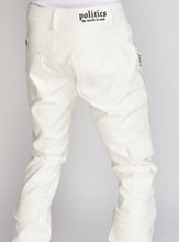 Load image into Gallery viewer, Politics - Stacked Cargo PU Leather Murphy553 - White - Clique Apparel