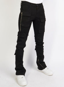 Politics Jeans - Murph - Skinny Stacked - Jet Black - 505 - Clique Apparel