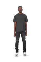 Load image into Gallery viewer, Purple - P001 Low Rise Skinny Jean Black Overspray - Clique Apparel