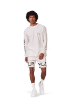 Load image into Gallery viewer, P413 Relaxed Fit Short - French Terry Wordmark Coconut Milk - Clique Apparel