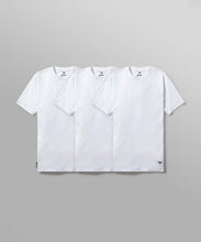 Load image into Gallery viewer, Paper Plane - Essential 3-Pack Tee - White - Clique Apparel