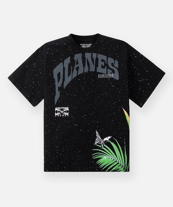 Paper Plane - Love's Paradise Oversized Heavyweight Tee - Black - Clique Apparel