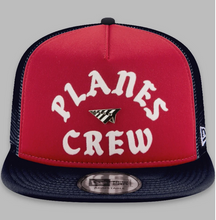 Load image into Gallery viewer, Paper Planes Crew Trucker Old School Snapback Red Navy Hat - Unisex - Clique Apparel