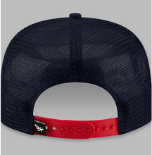 Load image into Gallery viewer, Paper Planes Crew Trucker Old School Snapback Red Navy Hat - Unisex - Clique Apparel